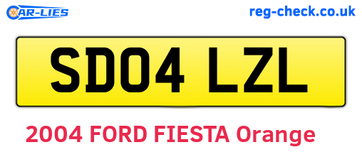 SD04LZL are the vehicle registration plates.