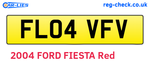 FL04VFV are the vehicle registration plates.