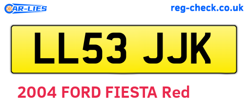 LL53JJK are the vehicle registration plates.