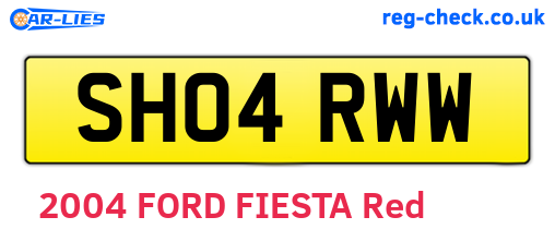 SH04RWW are the vehicle registration plates.