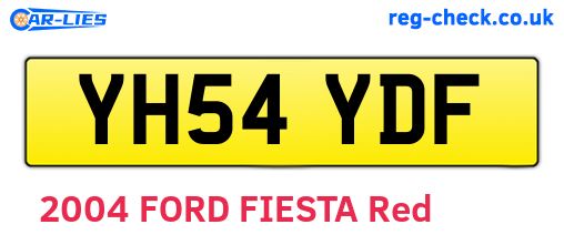 YH54YDF are the vehicle registration plates.