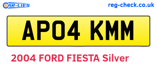 AP04KMM are the vehicle registration plates.