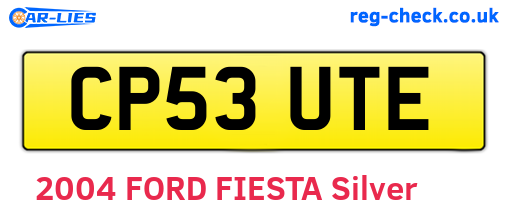 CP53UTE are the vehicle registration plates.