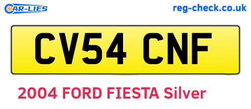 CV54CNF are the vehicle registration plates.