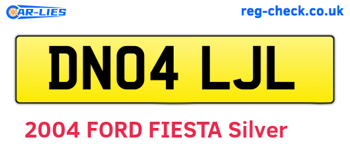 DN04LJL are the vehicle registration plates.