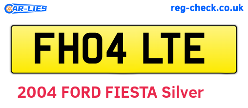 FH04LTE are the vehicle registration plates.