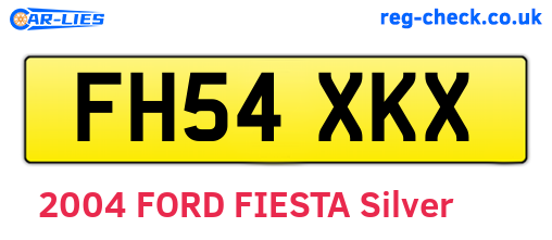 FH54XKX are the vehicle registration plates.