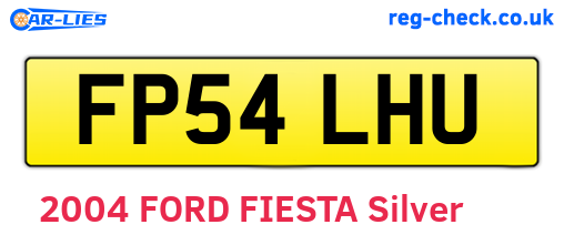 FP54LHU are the vehicle registration plates.