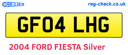 GF04LHG are the vehicle registration plates.