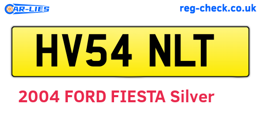 HV54NLT are the vehicle registration plates.