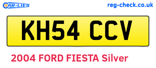 KH54CCV are the vehicle registration plates.