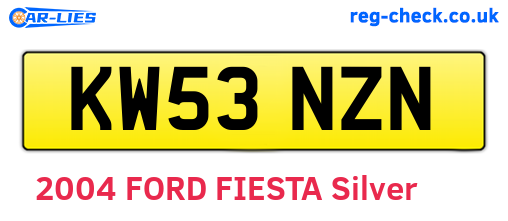 KW53NZN are the vehicle registration plates.
