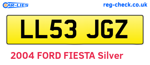 LL53JGZ are the vehicle registration plates.