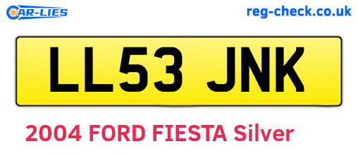 LL53JNK are the vehicle registration plates.