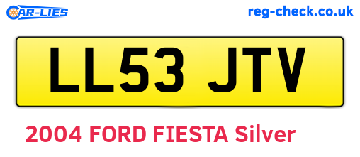 LL53JTV are the vehicle registration plates.