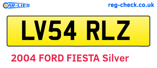 LV54RLZ are the vehicle registration plates.