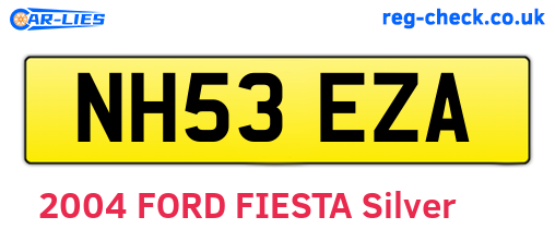 NH53EZA are the vehicle registration plates.