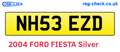 NH53EZD are the vehicle registration plates.