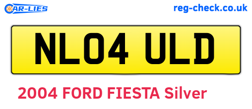 NL04ULD are the vehicle registration plates.