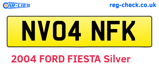 NV04NFK are the vehicle registration plates.