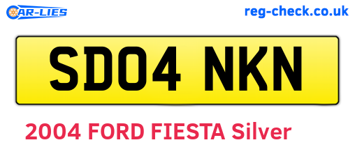 SD04NKN are the vehicle registration plates.