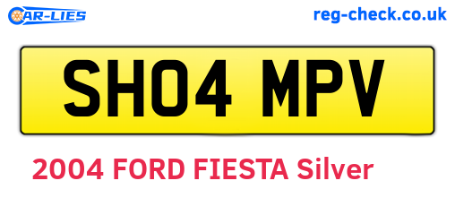 SH04MPV are the vehicle registration plates.