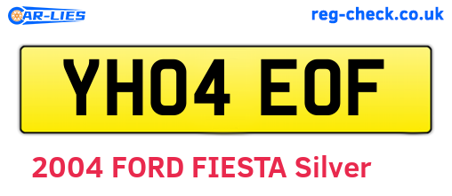 YH04EOF are the vehicle registration plates.