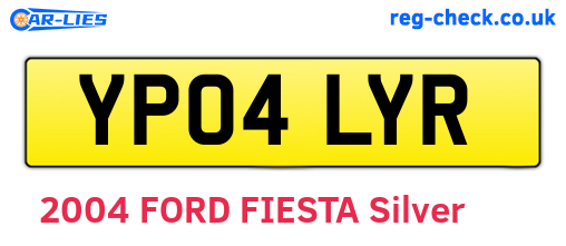 YP04LYR are the vehicle registration plates.