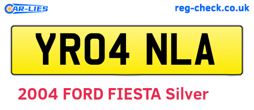 YR04NLA are the vehicle registration plates.