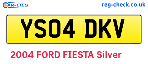 YS04DKV are the vehicle registration plates.