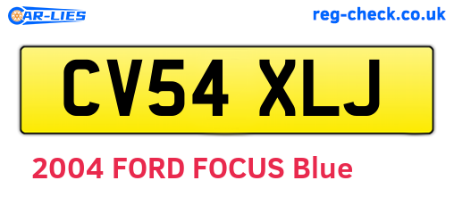 CV54XLJ are the vehicle registration plates.