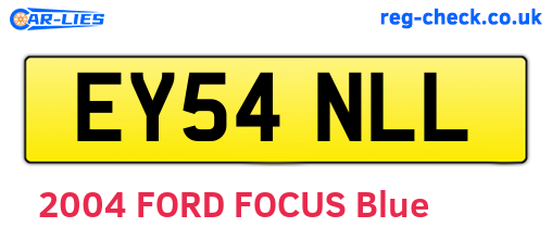 EY54NLL are the vehicle registration plates.