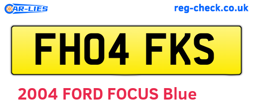 FH04FKS are the vehicle registration plates.