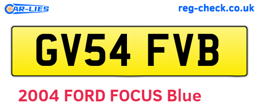GV54FVB are the vehicle registration plates.