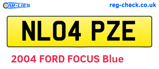 NL04PZE are the vehicle registration plates.
