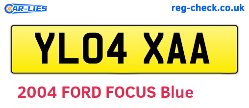 YL04XAA are the vehicle registration plates.
