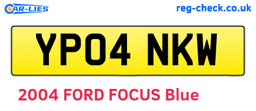 YP04NKW are the vehicle registration plates.