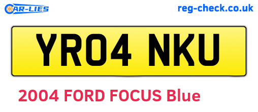 YR04NKU are the vehicle registration plates.
