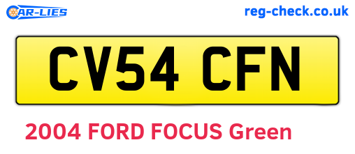 CV54CFN are the vehicle registration plates.