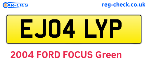 EJ04LYP are the vehicle registration plates.