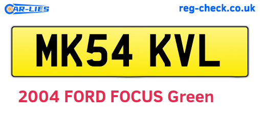 MK54KVL are the vehicle registration plates.
