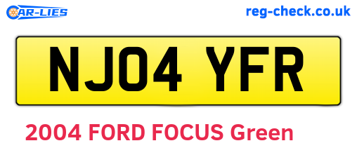 NJ04YFR are the vehicle registration plates.