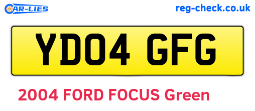 YD04GFG are the vehicle registration plates.