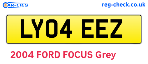 LY04EEZ are the vehicle registration plates.