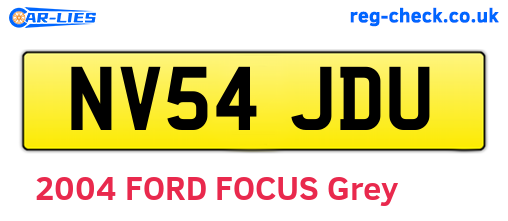 NV54JDU are the vehicle registration plates.