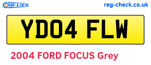 YD04FLW are the vehicle registration plates.