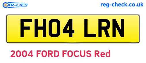 FH04LRN are the vehicle registration plates.