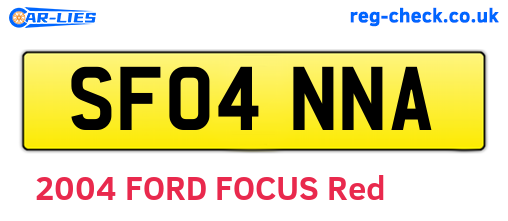SF04NNA are the vehicle registration plates.