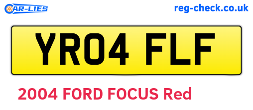 YR04FLF are the vehicle registration plates.