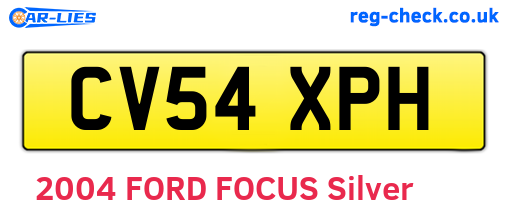 CV54XPH are the vehicle registration plates.